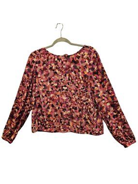 Cabi Blouse career Womens M colorful feminine feminine geometric office flowy